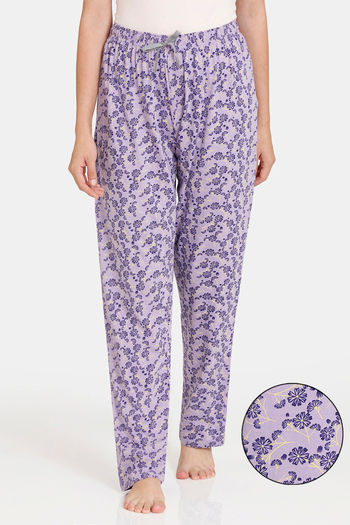 Buy Rosaline Dream Land Knit Cotton Pyjama - Violet Tulip